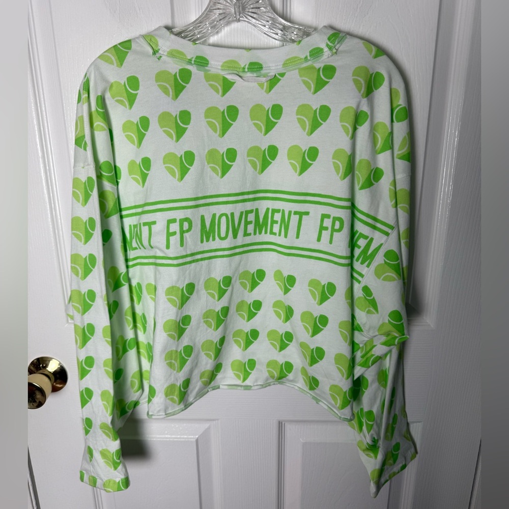 Free People Inspire Layer Logo Tee in Tennis Court - Picture 6 of 8